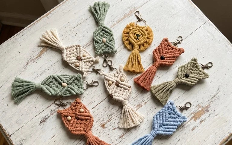 10 Easy Macrame Animal Keychain Free Patterns to Crochet